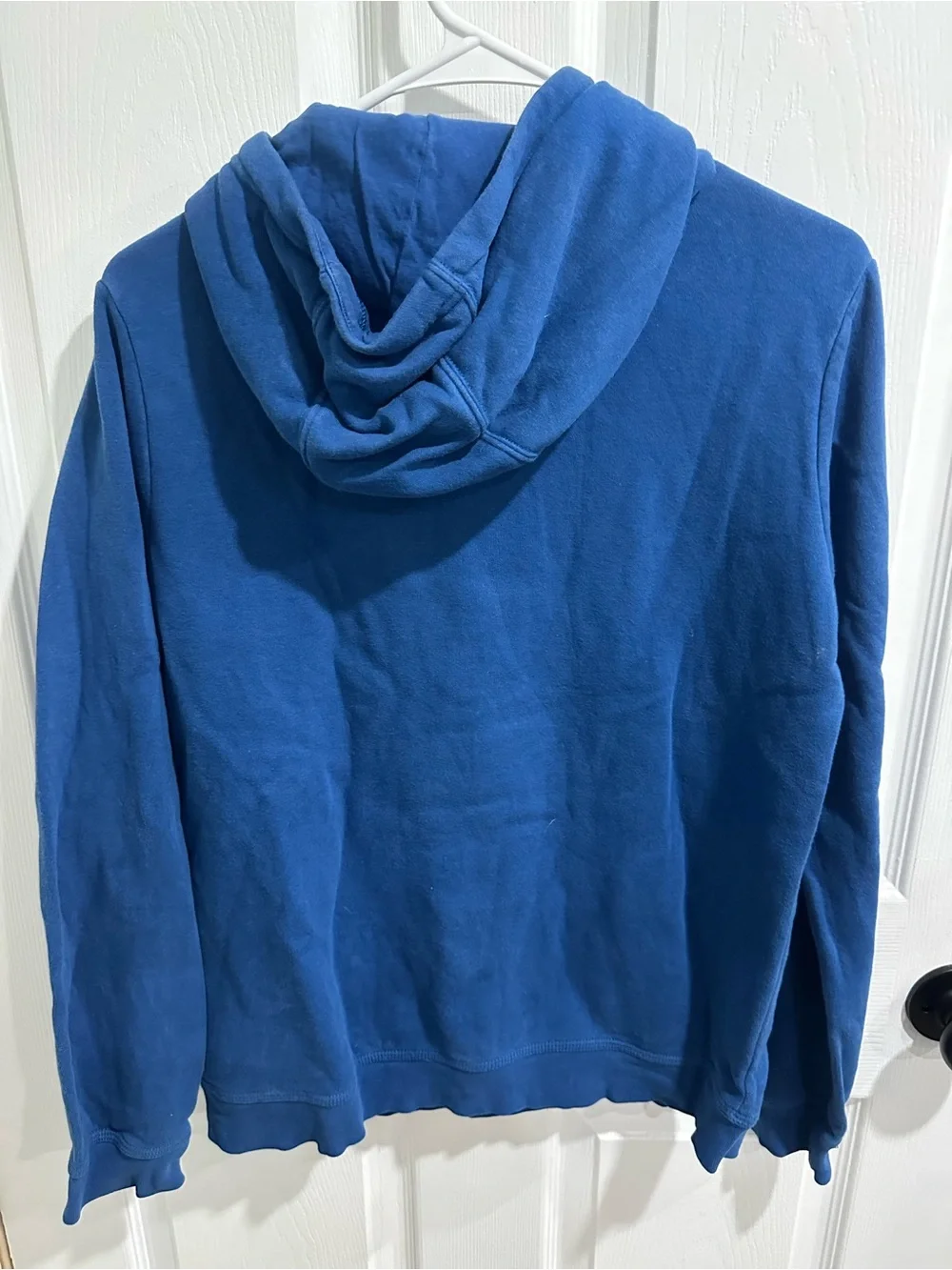 Nike Blue Crewneck Hoodie with Red Swoosh AIR Logo Youth XL